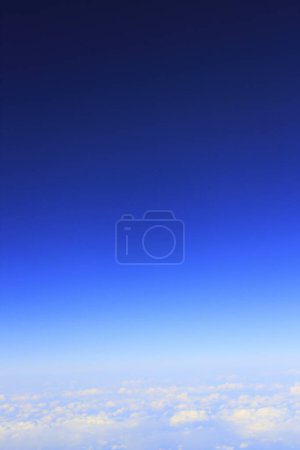 Photo for Beautiful white clouds above the blue sky. - Royalty Free Image