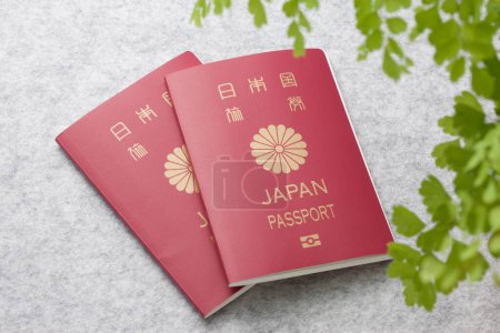 Foto de Pasaportes japoneses. Japón concepto de viaje. - Imagen libre de derechos