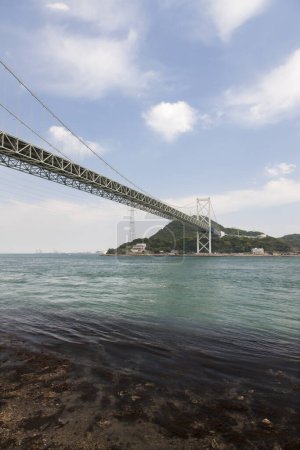 Téléchargez les photos : Pont Kanmon, ville de Shimonoseki, Yamaguchi, Japon - en image libre de droit