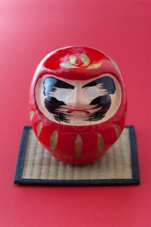 Photo for Daruma Doll on  background, The Daruma is a traditional Japanese doll, - Royalty Free Image