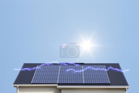Téléchargez les photos : Panneaux solaires, concept d'électricité - en image libre de droit