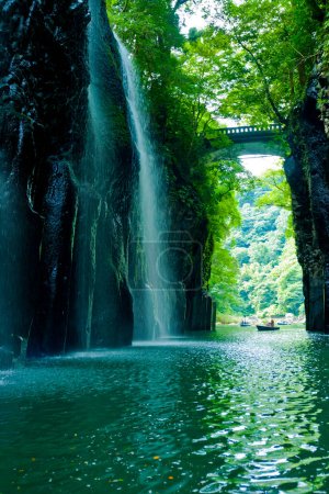 Photo for Manai Falls - Shrine of Japan, Takachiho Gorge - Royalty Free Image
