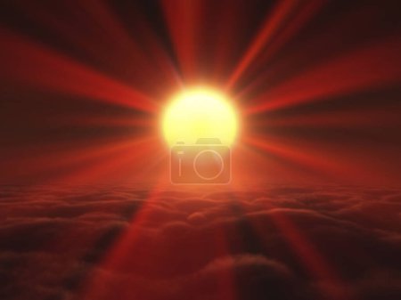 Téléchargez les photos : Coucher de soleil au-dessus des montagnes - en image libre de droit