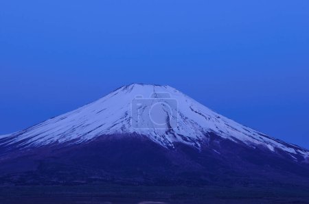 Photo for Beautiful view Mt. Fuji with snow, blue sky - Royalty Free Image