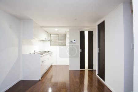 Foto de Interior de hermoso apartamento minimalista moderno - Imagen libre de derechos