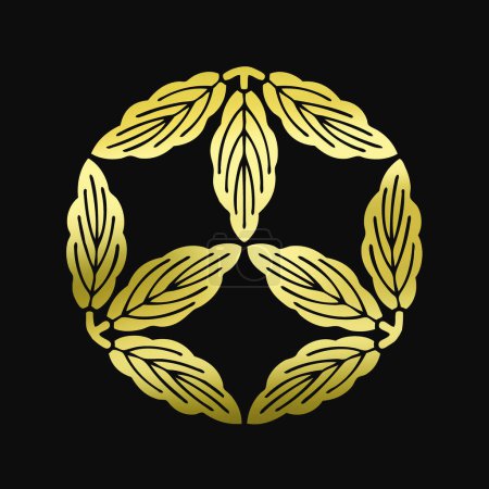 Photo for Gold laurel wreath icon - Royalty Free Image