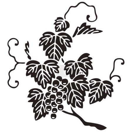Téléchargez les photos : Logo floral noir isolé sur fond blanc - en image libre de droit