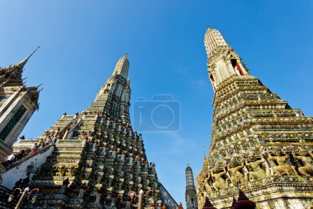 Photo for Buddhist temple Wat Arun, Temple of Dawn. Located on banks of Chao Phraya River - Royalty Free Image