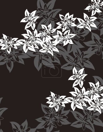 Téléchargez les photos : Motif floral abstrait sur fond - en image libre de droit