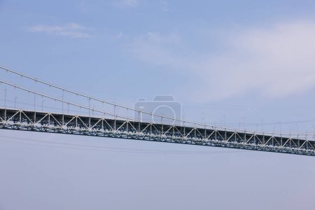 Téléchargez les photos : Vue aérienne du pont Kanmon, ville de Shimonoseki, Yamaguchi, Japon - en image libre de droit