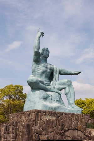 Photo for Peace Statue in Nagasaki Peace Park, Nagasaki, Japan - Royalty Free Image
