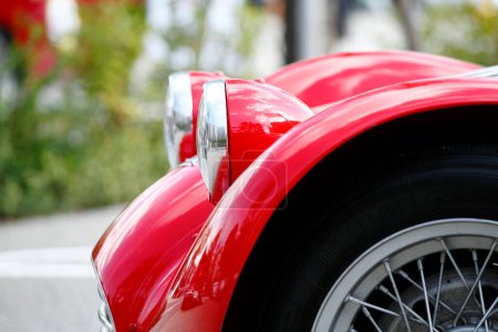 Photo for Red sport car, closeup view - Royalty Free Image