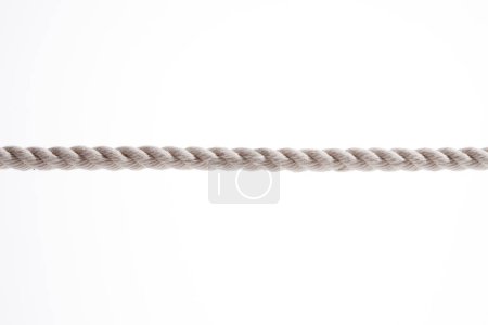 Téléchargez les photos : Vue rapprochée de corde blanche isolée - en image libre de droit