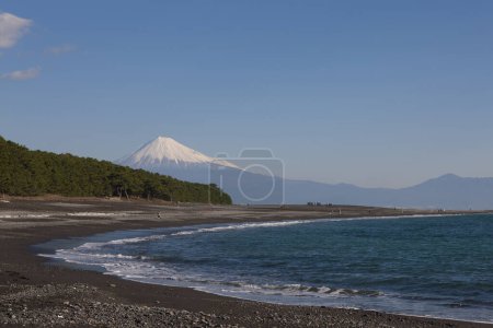 Photo for View from the top of the mount fuji on nature background - Royalty Free Image