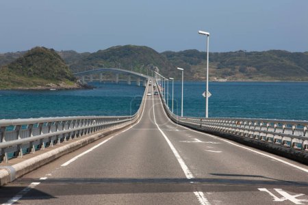 Tsunoshima Bridge  in Shimonoseki, Yamaguchi Prefecture, Japan