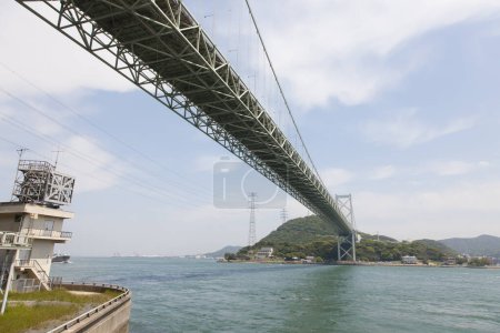 Photo for Kanmon Bridge, Shimonoseki city, Yamaguchi, Japan - Royalty Free Image