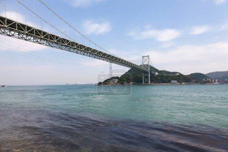 Foto de Puente Kanmon, ciudad de Shimonoseki, Yamaguchi, Japón - Imagen libre de derechos