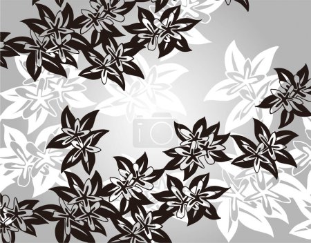 Foto de Patrón floral abstracto sobre fondo - Imagen libre de derechos