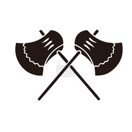 Photo for Traditional Japanese family crest logo illustration - Royalty Free Image