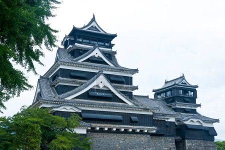 Photo for Kumamoto castle in Kumamoto city, one of the most impressive castles in Japan - Royalty Free Image