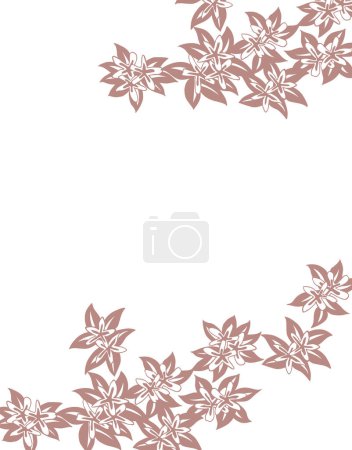 Foto de Patrón floral abstracto sobre fondo - Imagen libre de derechos