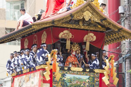 Téléchargez les photos : Festival Gion Matsuri, Procession Yamaboko Junko - en image libre de droit