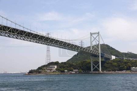 Puente Kanmon, ciudad de Shimonoseki, Yamaguchi, Japón