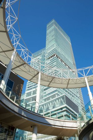 Bâtiment Abeno Harukas à Tennoji. Abeno Harukas est une installation commerciale polyvalente et est le plus haut bâtiment du Japon.