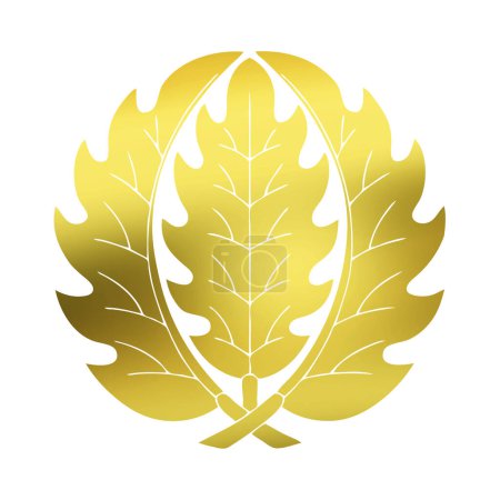 Photo for Traditional Japanese family crest logo illustration - Royalty Free Image