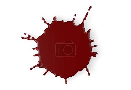 Téléchargez les photos : Tache de sang sur fond blanc - en image libre de droit