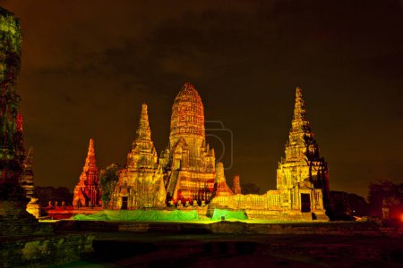 Photo for Wat Phra Si Sanphet temple is one of the famous temple in Ayutthaya, Thailand. Temple in Ayutthaya Historical Park, Ayutthaya, Thailand. UNESCO world heritage. - Royalty Free Image