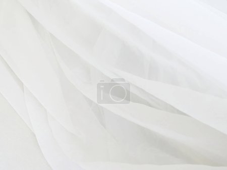 Photo for White fabric texture background - Royalty Free Image