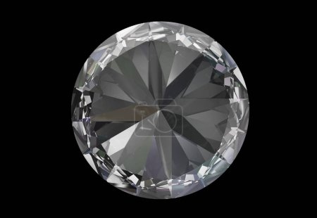 Photo for Beautiful diamond stone on  background, close up - Royalty Free Image