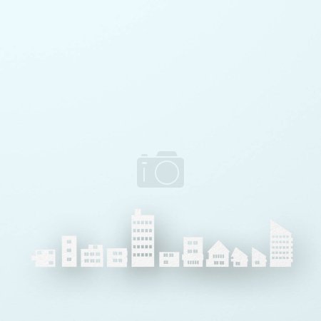 Photo for City skyline, flat illustration - Royalty Free Image