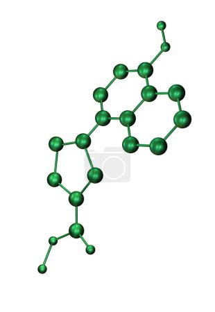 Téléchargez les photos : Illustration 3 d de la structure moléculaire - en image libre de droit