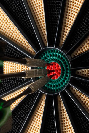 Photo for Close view of dart board  on background - Royalty Free Image