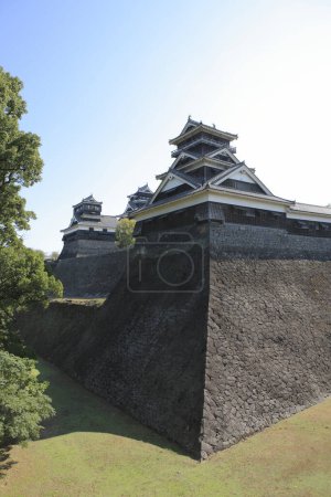 Photo for Famous Landscape vintage building of Kumamoto Castle in Northern Kyushu, Japan - Royalty Free Image