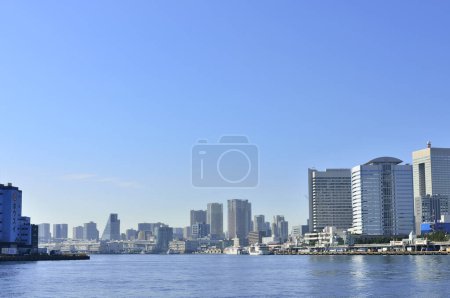 Photo for Beautiful city skyline, modern urban concept background - Royalty Free Image