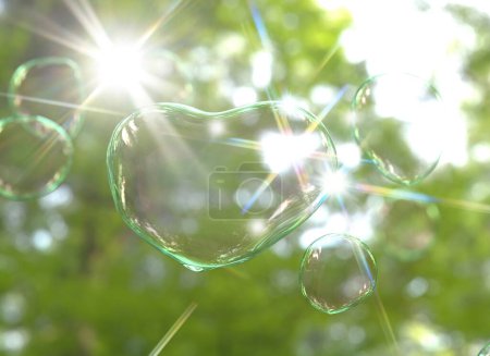 Photo for A bunch of bubbles floating in the air - Royalty Free Image