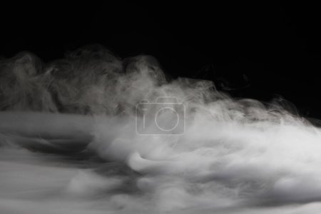 Photo for Abstract fog or smoke on black background - Royalty Free Image