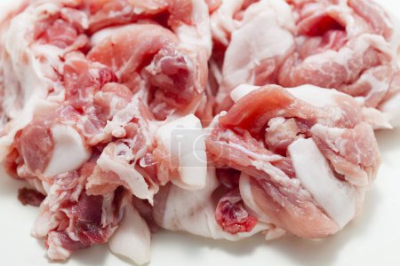 Photo for Fresh pork meat on white background - Royalty Free Image