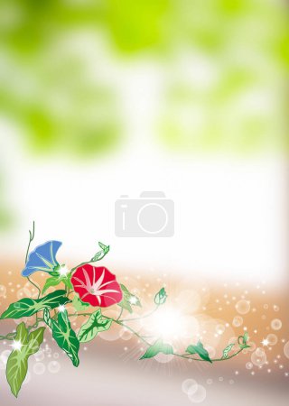 Foto de Gotas y hermosas flores de primavera en el fondo borroso abstracto. - Imagen libre de derechos
