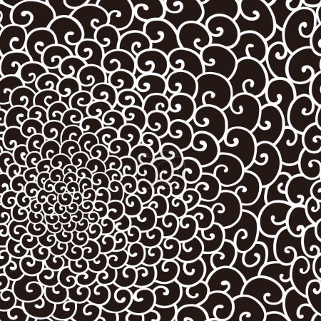 Photo for Black and white seamless pattern. decorative illustration - Royalty Free Image