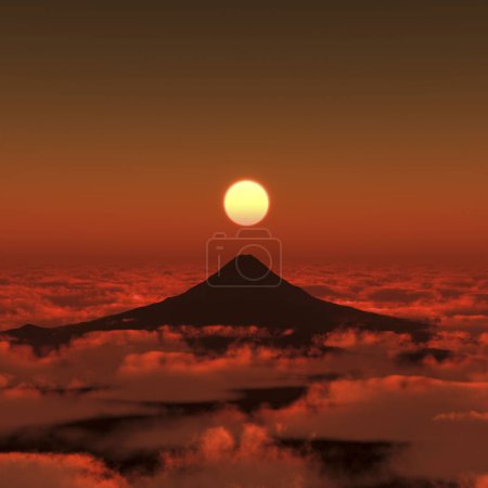 Téléchargez les photos : Lever de soleil du Mont Fuji - en image libre de droit