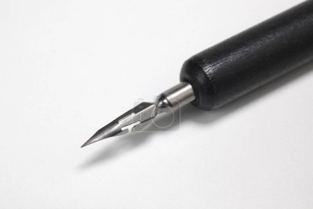 Photo for A fountain pen on white background, close up - Royalty Free Image