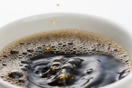Photo for A cup of black coffee on background, close up - Royalty Free Image