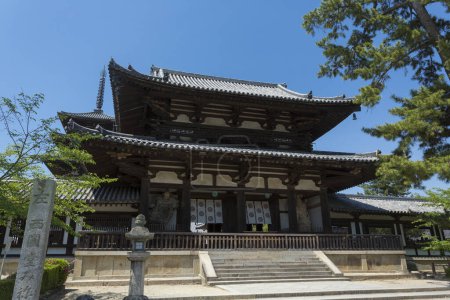 Photo for Serene view of a beautiful, historic Japanese shrine - Royalty Free Image