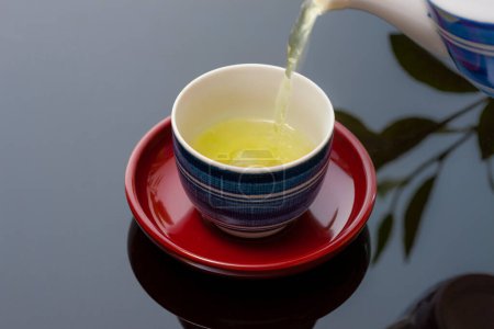 Photo for Japanese traditional matcha tea and   teapot - Royalty Free Image