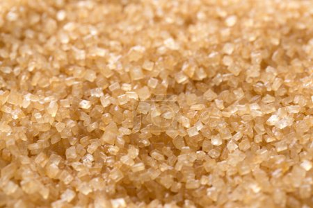 Photo for Tasty brown sugar on background, close up - Royalty Free Image