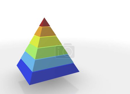 Téléchargez les photos : 3d illustration of pyramid - en image libre de droit